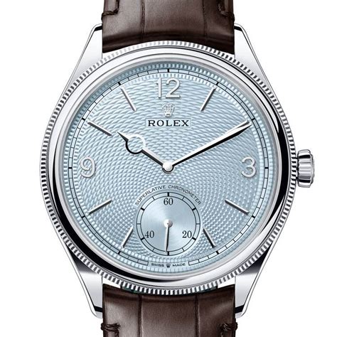 orologi rolex con cinturino in pelle|Orologio Rolex 1908 in platino .